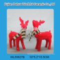 2016 new ceramic christmas figurine,handmade christmas deer statue